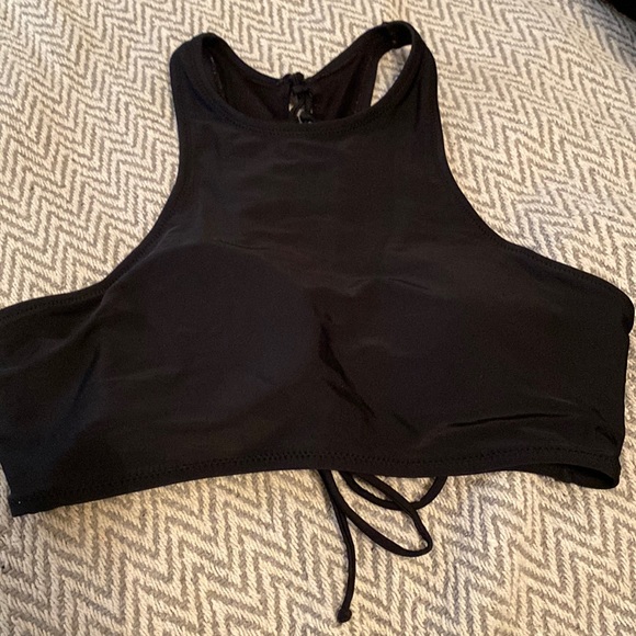 Old Navy Other - Old Navy High Neck Lace Up Back Swim Top